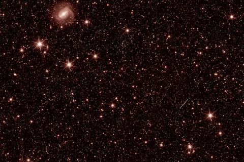 Imagen captada por el instrumento infrarrojo del telescopio Euclid. Créditos: ESA/Euclid/Euclid Consortium/NASA, CC BY-SA 3.0 IGO.